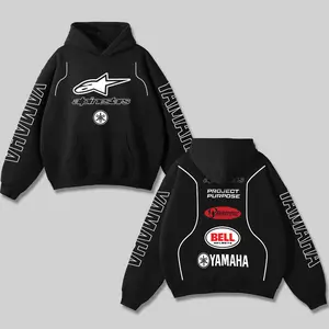 Yamaha x Akrapovic x Astars Racing Hoodie Cotton Gildan, MotoGP World Champion Enthusiast Apparel, Streetwear Racing Team, Super Motorsports Clothing, Motobike Riders Supermotor Off-Road Dirt Bike Fan Gear For Motor Fan