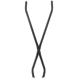 39.7 Inch Heavy-Duty Steel Fire Tongs Log Grabber Black Rust-Resistant Scissor-Style Firewood Tool Long Handled Safety Claw for Fire Pit Bonfire Campfire Indoor Fireplace