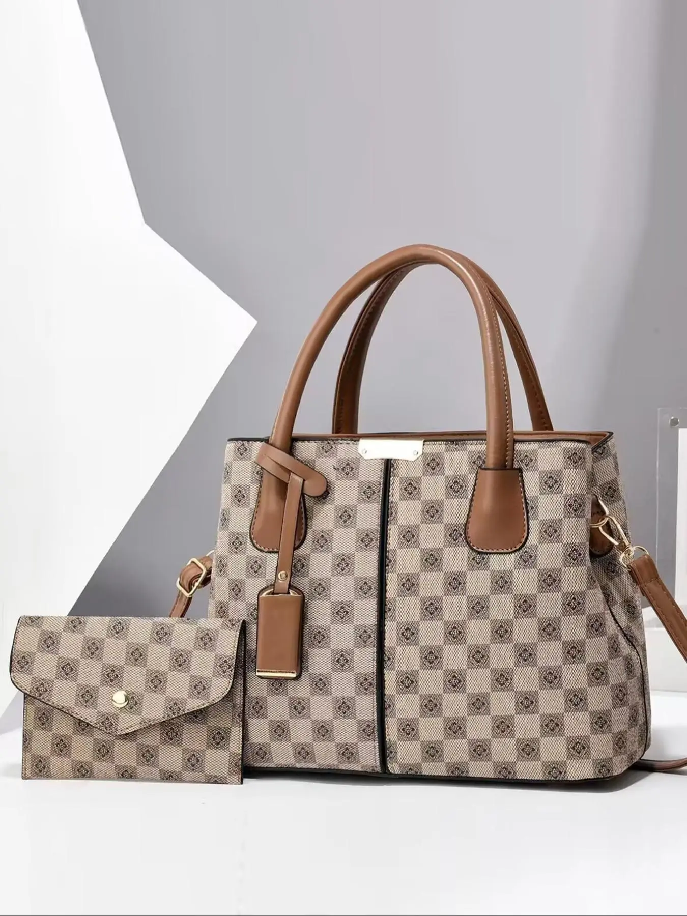 Women's Fashionable PU Leather Handbag & Wallet, Casual Versatile Shoulder Bag & Wallet, Trendy All-match Bag Set for Daily Use