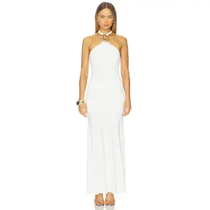 Runaway The Label Alola Halter Maxi Dress in White
