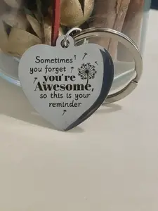 Heart Shaped Stainless Steel Keychain, Fashionable Keychain for Women & Men, Trendy All-match & Exquisite Keychain for Birthday Gift
