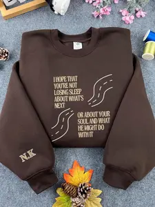 [Made in US]  The Great Divide embroidered Crewneck, Lyrics inspired crewneck, The Great Divide Tour Sweatshirt, Noah Kah.an Crewneck, Music Inspired Crewneck For Fan