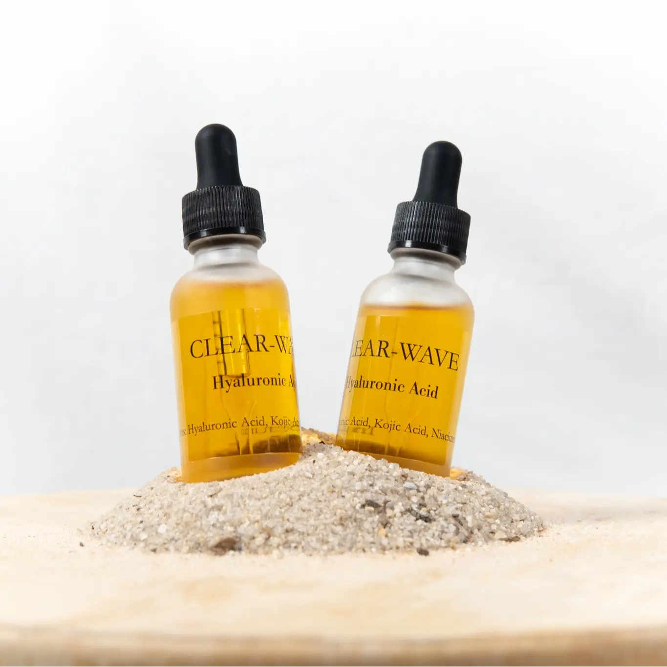 Clear-Wave Ember Face Serum All Natural Skin Care Face Glow Serum; Hyaluronic Acid; Vitamin B; Elastic Skin, Hydrate and Moisturizer; Skin Care Kit, Skin Routine; Balance Skin; All Natural; Anti-Aging; Plumping; Anti-Wrinkle;Tightening; Replenishing