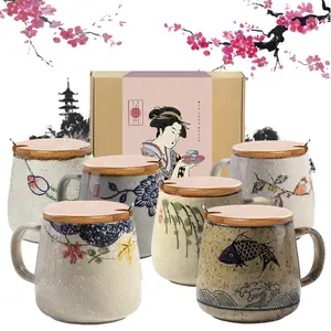 Exquisite Glazed Japanese Tea Cup gift box