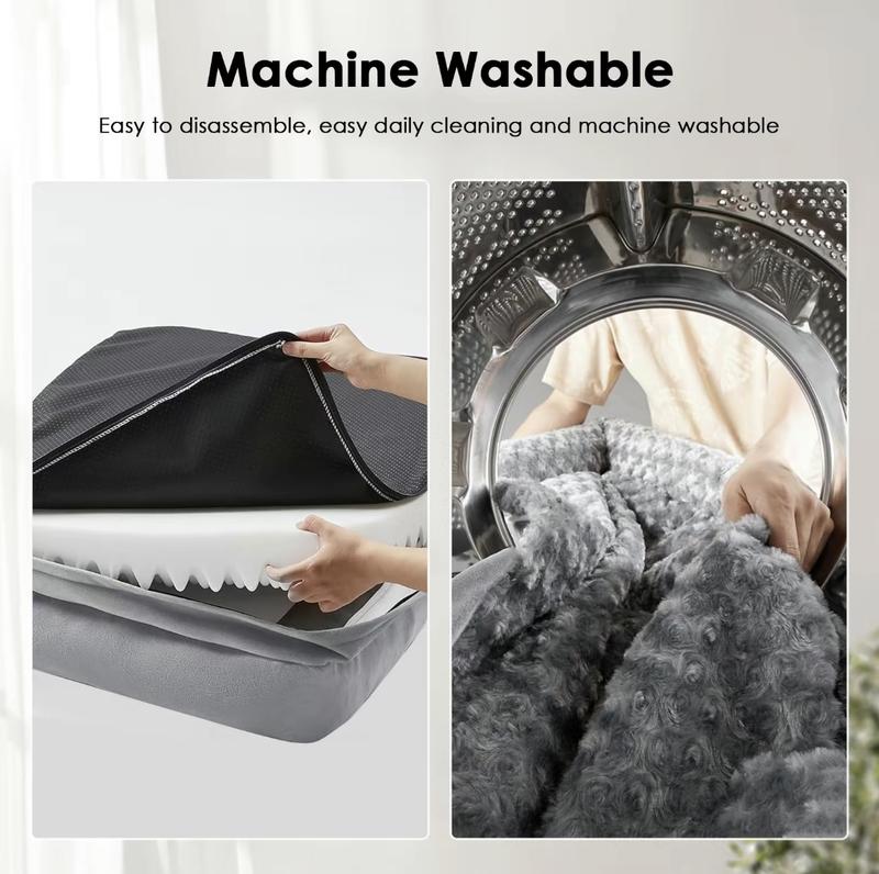 XXXL Warm Waterproof Dog Bed Cozy Pet Lounger for Large Dogs Soft Plush Material Orthopedic Support Removable Cover Non-Slip Bottom Extra Large Size