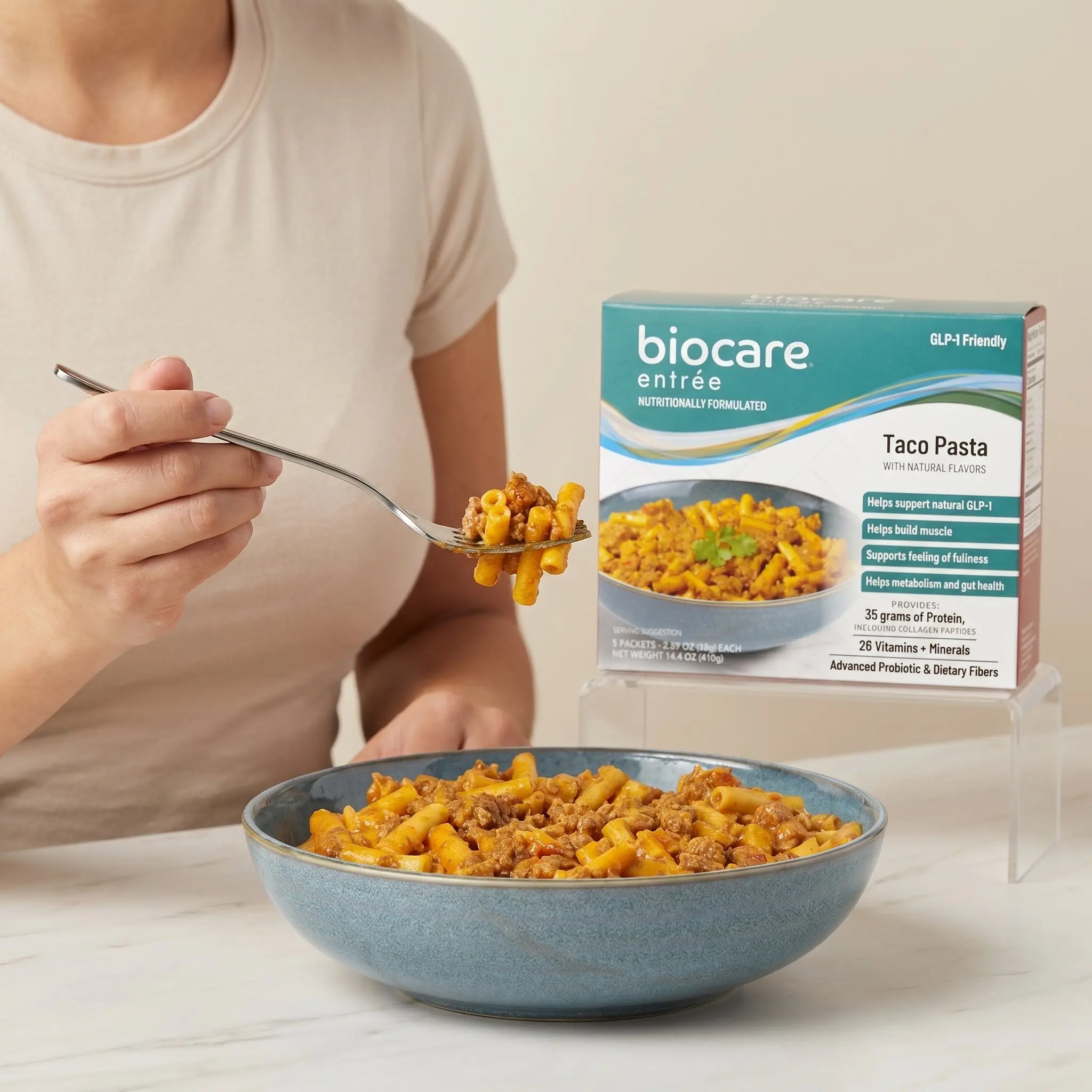 Taco Pasta High Protein Meal (5 Count)