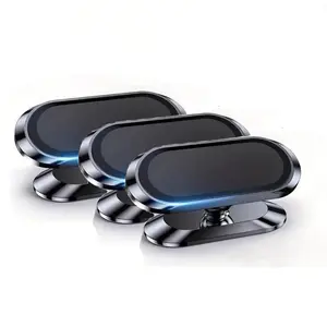 Magnetic Car Phone Holder 3Pcs Car magnetic Phone holder Mount Universal Suction Cup Navigation Support Adjustable 360 Rotation for Automotive Supplies