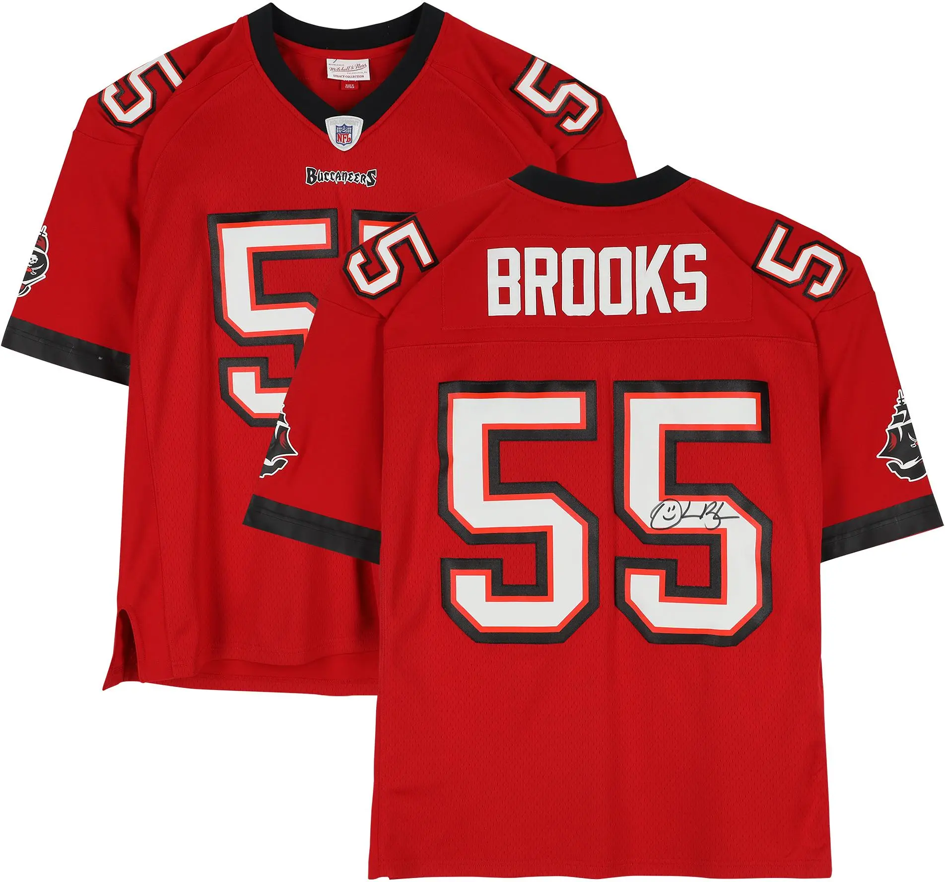 Derrick Brooks Tampa Bay Buccaneers Autographed Mitchell and Ness 2002 Red Replica Jersey - Fanatics Authentic Certified