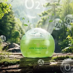 Little Green Earth Air Purifier Gel - 98% Formaldehyde Removal & Odor Eliminator, Pet & Baby Safe, Long Lasting 60 Days Air Freshener for Home, Car, Office & Dorm