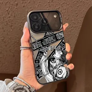 Trendy Cool Anime Male Pattern Case for iPhone 17 Pro Max 17 Air 16/15/14/13/12/11 Pro Max XR XS E Plus Retro High-end Shockproof Drop Screen Protection Cute Durable PC Smartphone Cover