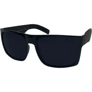 grinderPUNCH XL Men's Big Wide Frame Black Sunglasses - Extra Large Square 148mm