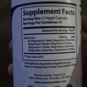 Toplux Magnesium Complex 8 Essential Magnesium Supplement 1000mg