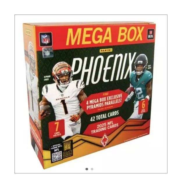 PYT Break | (10) 2025 Panini Phoenix Mega NFL Football Boxes & (4) 2025 Panini Phoenix NFL Football Blaster Boxes, Sports Trading Card, Trade Card Box, 14 Total Boxes