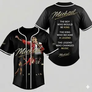 Michael Jackson King of Pop Baseball jersey