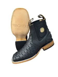 Men's Casual Ankle Boots with Jumbo Python Print, Sweat-Resistant Design with a Comfortable Leather Sole for Daily Walking, Footwear