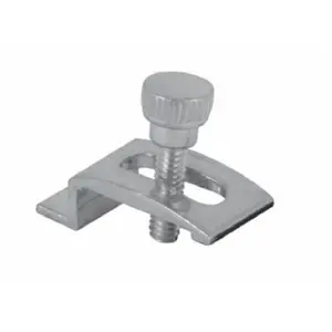 212 MAIN Storm Door Panel Clips, Prime Line PL 7939 Model, 0.75 in. 8-Pack Mill Finish Beam Clamp with Threaded Design, Adjustable Clamp Height, Clamp With Thread