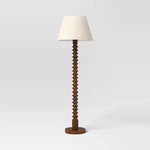 Mid Tone Wood Floor Lamp - Threshold