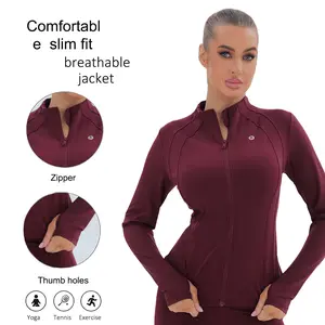 Women's Sports Jacket - Slim, Breathable Everyday Go-To Outerwear for Yoga, Errands