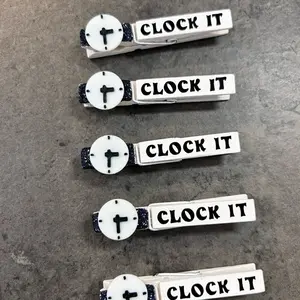 Cute Clock it Sports Clips & cheer pins! Perfect for clipping and pinning backpacks at gymnastics or cheer competition, softball or soccer game, volleyball or basketball tournament!