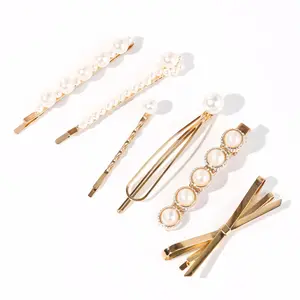 6 count Bobby Pins for Women Artificial  Hair Clips  Metal Bobby Pins Barrettes  Decorative Hair Pins Cute Hair Accessories for Wedding Bridal