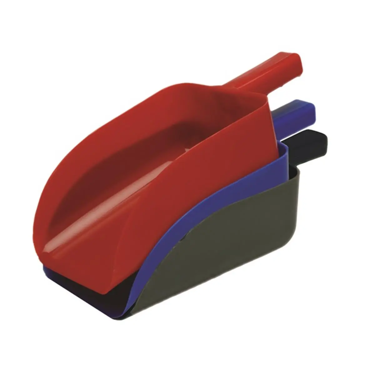 212 MAIN Solid Plastic Feed Scoop, 3 qt Economy Utility Tool with Easy-Grip Handle for Pet Care and Equestrian Sports, Holds 3Qt