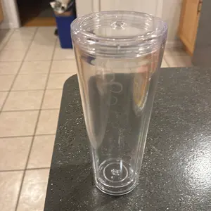 24 oz acrylic snow globe tumbler