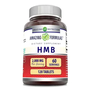 Amazing Formulas HMB 2000 Mg | 120 Tablets Supplement | Non-GMO | Gluten-Free | Made in USA