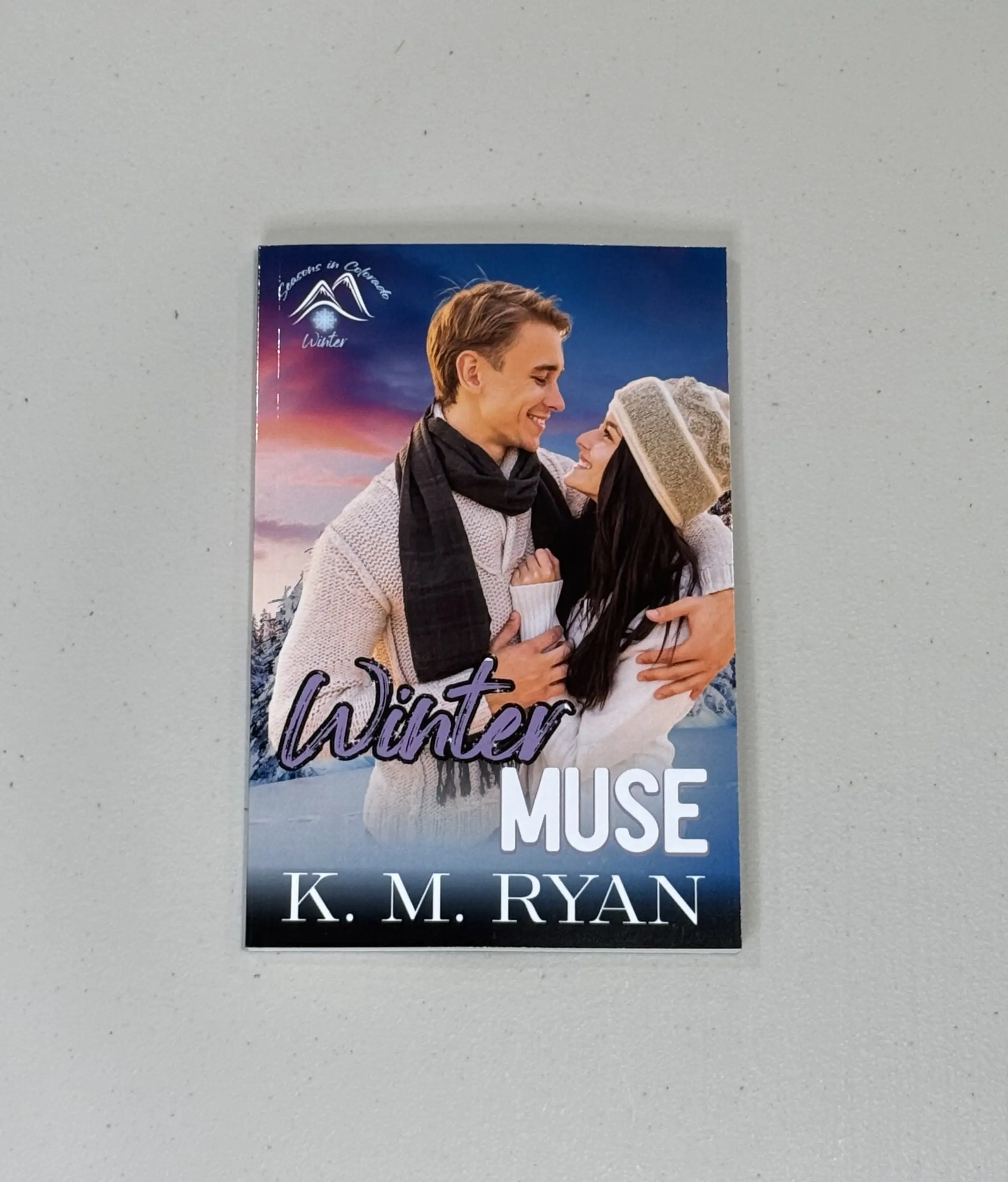 Winter Muse in paperback by K. M. Ryan, Soft Cover, Regular Edition, Signed paperback book contemporary romance