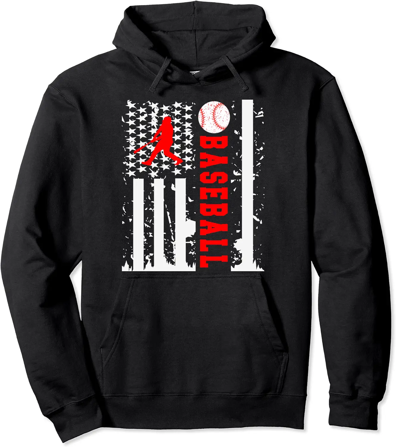 Hitter Swing Baseball Jersey Tee Graphic USA Flag Pullover Hoodie - Andrewzhang Shop 69B09N2S9B85