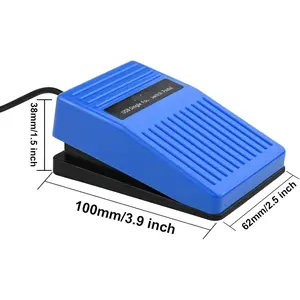 Upgraded 2023 Digital Optical USB Foot Pedal, USB Single Foot Switch Game Control, One Key Programmable Footswitch Mouse Keyboard for Video Game Push to Talk, Transcription HID (Single Pedal)