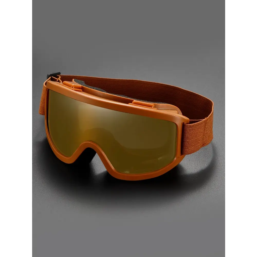 Single-Lens Sports Eyewear - 1-Piece Large-Frame Ski Goggles, Padded, Windproof, High-Definition PC Lenses, Ski+Board Ready, for Skiing, Mountaineering