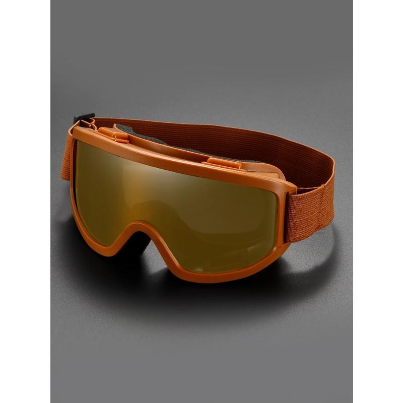 Unisex One-Piece Large-Frame Ski Goggles: Day-Night Versatile Lens, Padded Windproof Fit for Skiing/Snowboarding, High-Definition Anti-Fog Shades for Mountaineering & Winter Adventures