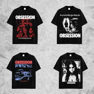 [Collection] OBSESSION Movie 2026 Premium Cotton T-Shirt,Obsession Horror Movie T-Shirt Hoodie, Character Horror Film Fans Shirt, Horror Film Washed Shirt