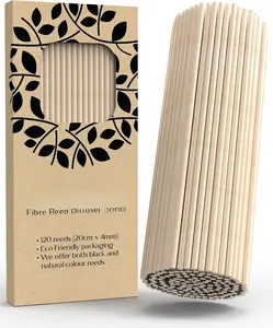 120 count  Fibre Reed Diffuser Sticks - 20cm/7.87in x 4mm/0.16in - Thick Diffuser Reeds Sticks - Diffuser Sticks for Diffuser Oils  Refill - Fibre Reeds for Diffusers