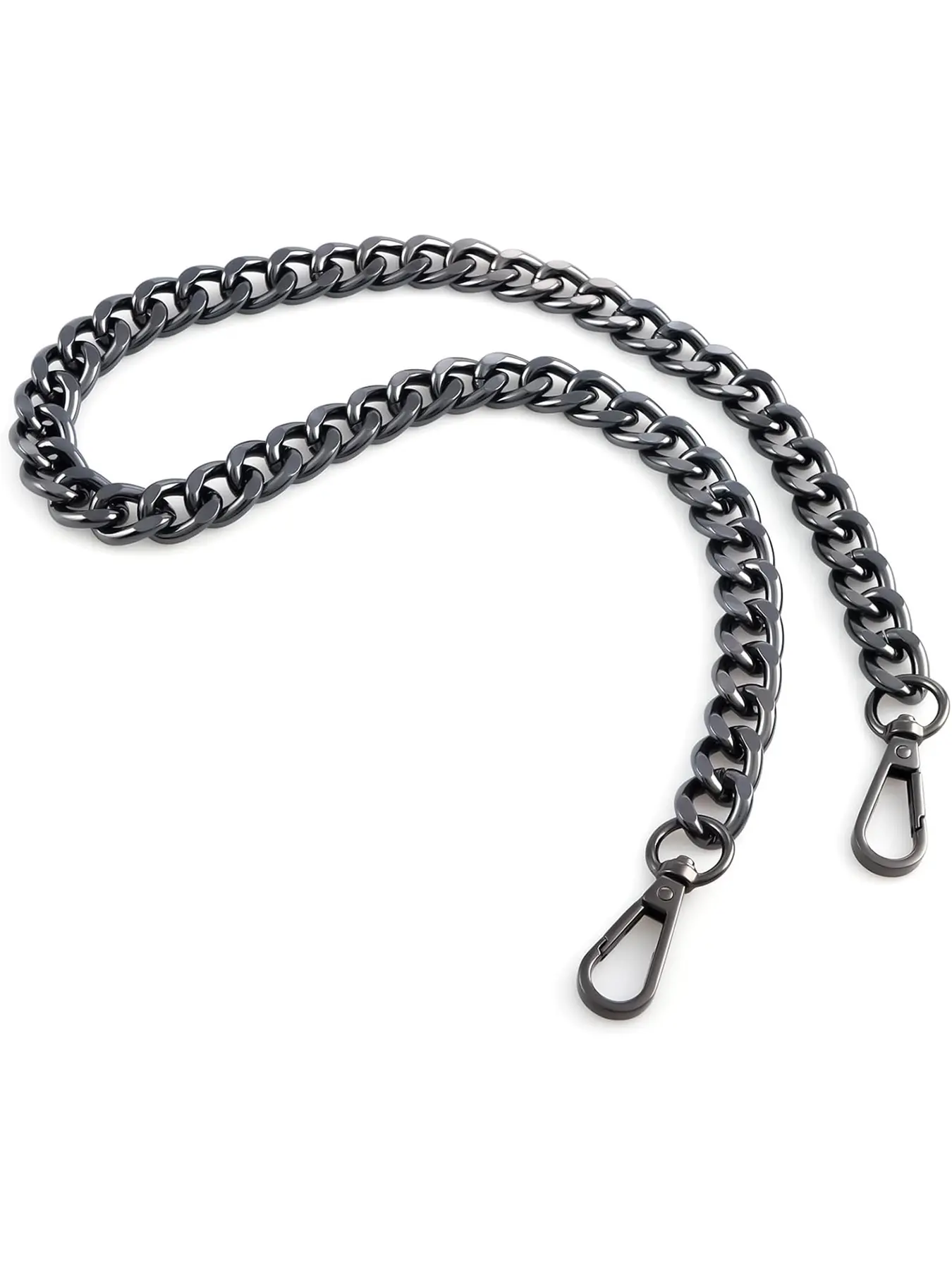 Metal Aluminum Bag Chain Replacement Parts Accessories for Hand-Woven Shoulder Handbag DIY Handmade Detachable Straps Versatile Strap Fashionable Chain Strap Handbag Accessory Bag Chains for Handbags