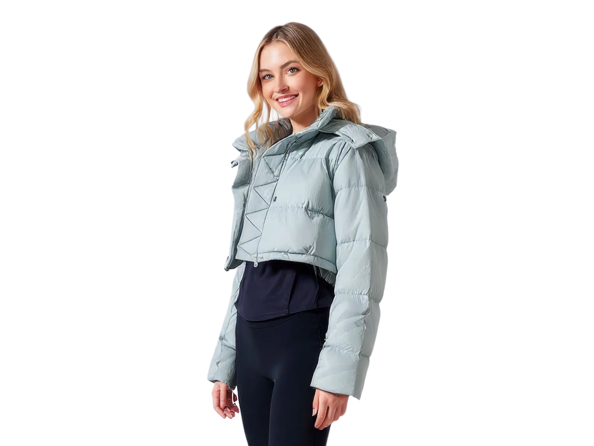 Colisco Cropped Down Jacket for Outdoors - Lightweight Design Perfect for Outdoor Activities