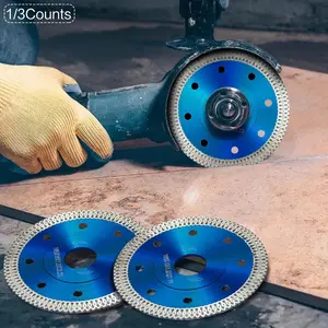 Super Thin Diamond Saw Blade, Dry/Wet Angle Grinder Wheel Disc for Cutting Porcelain Tiles, Granite, Marble, Ceramics, Power Tool Accessories