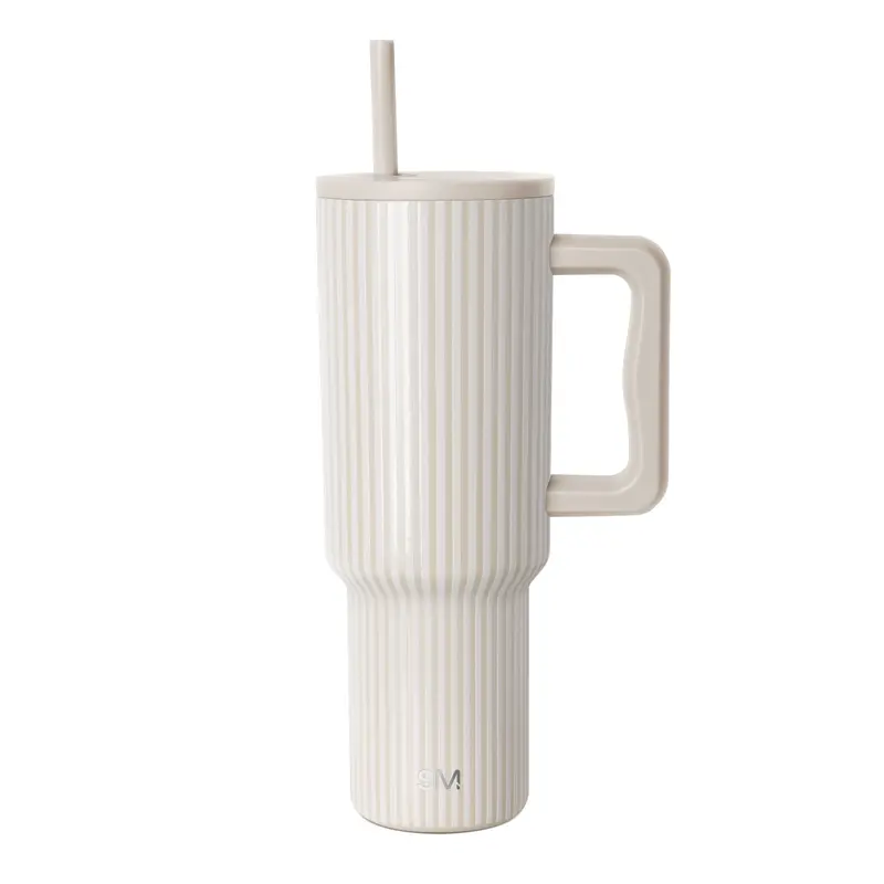 Simple Modern 40oz Trek Tumbler with Handle and Straw Lid - Vacuum Insulated Stainless Steel, Reusable, Cupholder Friendly