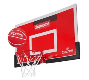 Supreme Spalding Mini Basketball Hoop Red