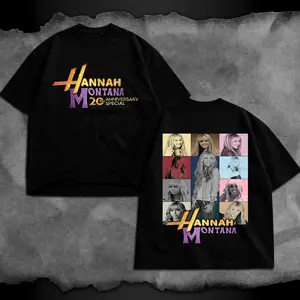 Montana 20th Anniversary Vintage Graphic Tee, Y2K Aesthetic Miley Retro Oversized T-Shirt, Dysney Channel Nostalgia Pop Star Streetwear, Heavyweight Cotton Concert Style Bootleg Shirt, The Best of Both Worlds Shirt