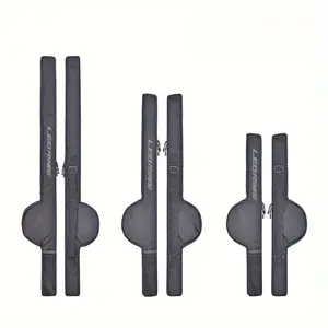 Portable Folding Fishing Rod Case, Protects Up to 2 Fishing Poles & Reels, Available in 3 Sizes, Ideal for Spinners