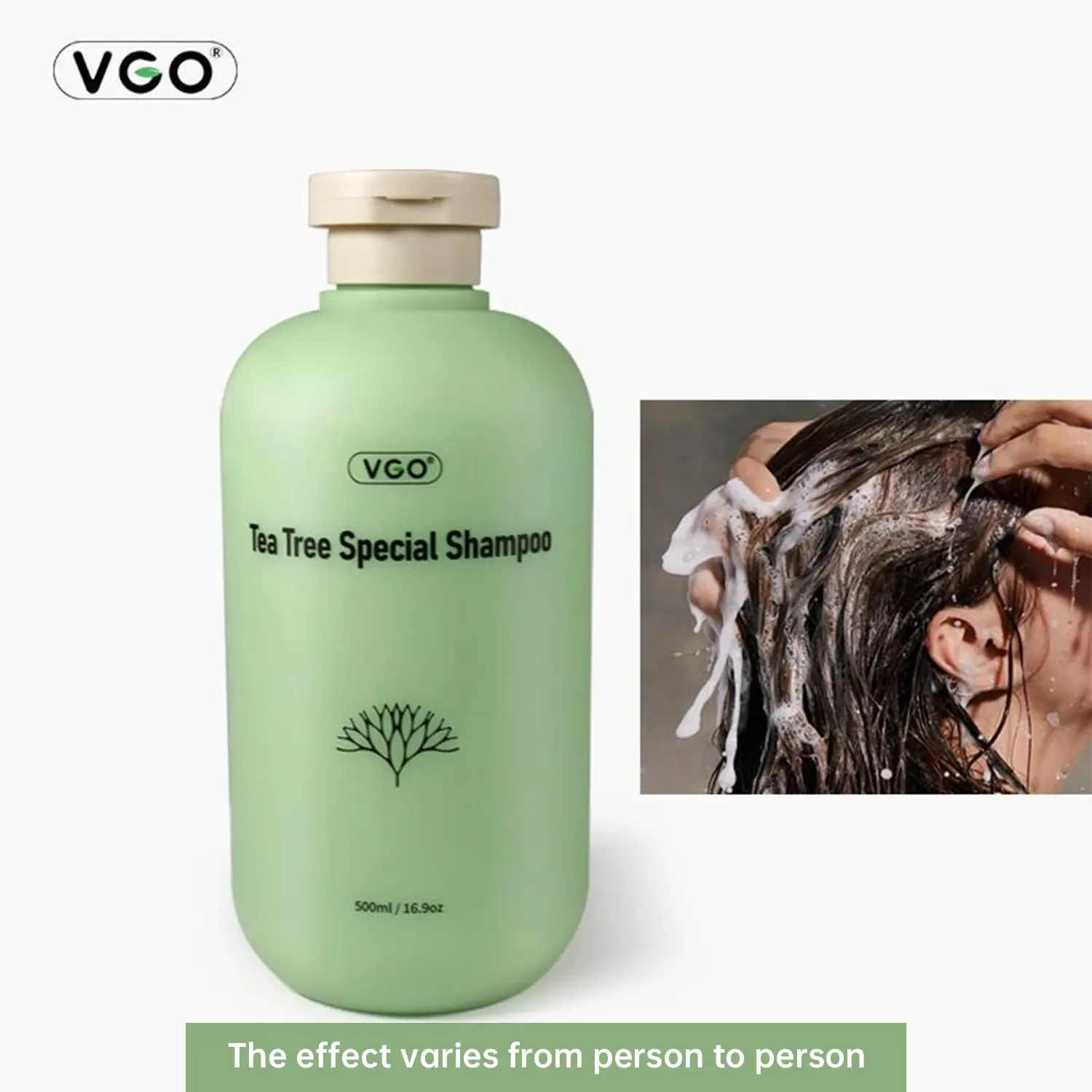 VGO Tea Tree Special Shampoo for Deep Cleans, 500ml / 16.9oz Conditioner Haircare