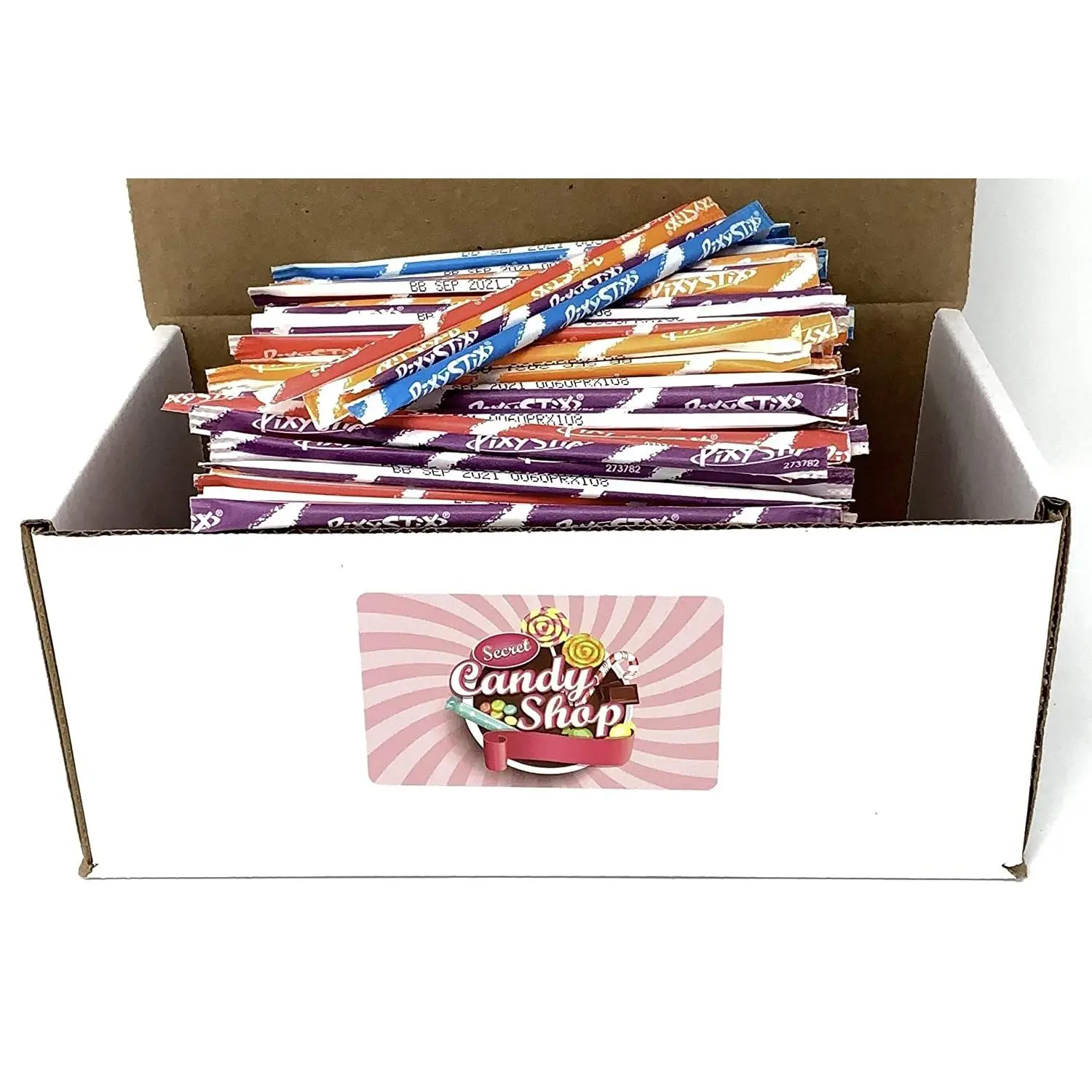 Wonka Pixy Stix Bulk in Box, 300 Stix (4 assorted flavors)