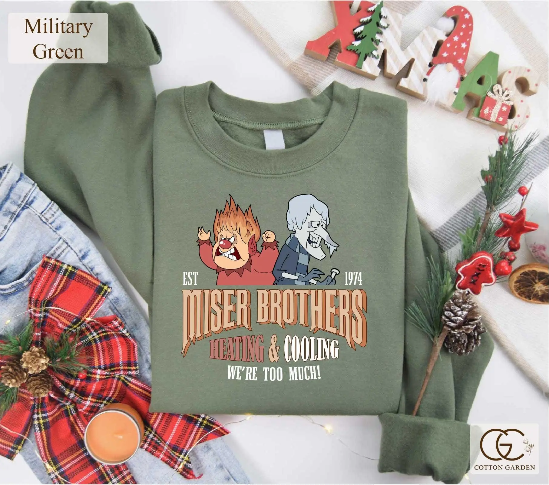 Miser Brothers Heating And Cooling Sweatshirt, Snow Miser &Heat Miser T-shirt, Miser Brothers Fans Tees, Miser Brothers Christmas, Xmas Gift