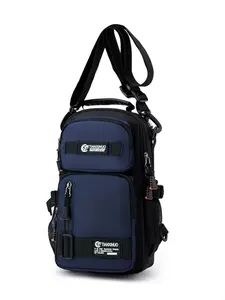 Nylon Business Commuter Travel Chest Bag, Large Capacity Multi-Pocket, Casual Outdoor Shoulder Crossbody Backpack, Unisex