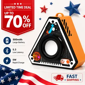 Stylish RGB Bluetooth Speaker with LED Lights, Portable Wireless Audio Speaker for Music Streaming, Travel, Desk Setup & Outdoor Use