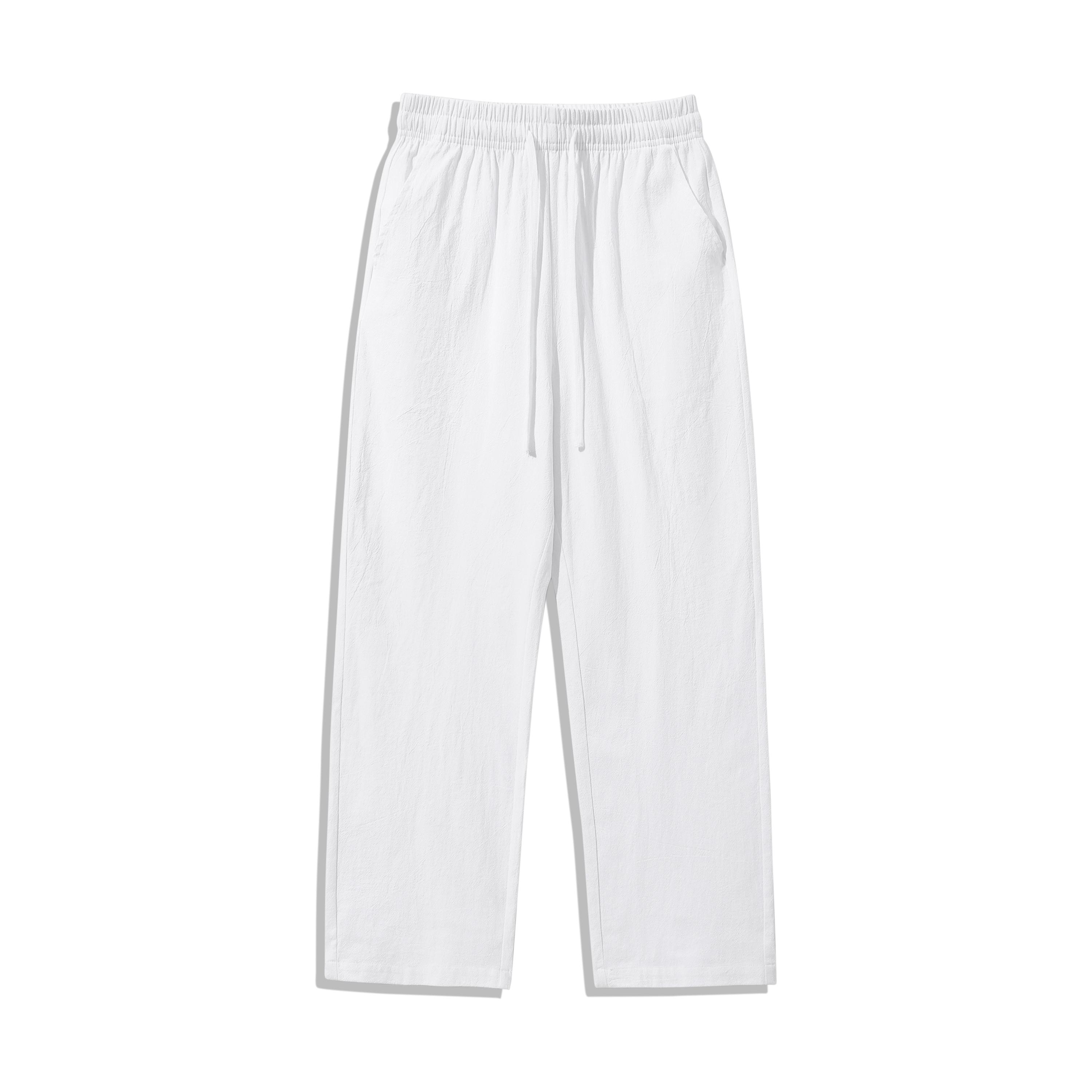 3 Pieces 100% Cotton Linen Pants for Men & Women, Summer Casual Elastic Waist Drawstring Wide Leg Breathable Trousers,summervibes 3 Pieces 100% Cotton Linen Pants for Men & Women, Summer Casual Elastic Waist Drawstring Wide Leg Breathable Trousers,summervibes