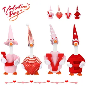 4 Set Desk Goose Romantic LOVE Letter Outfit, Adorable Valentine Costume Set for 7 Inch Magnetic Desk Goose, Adorable Desk Decoration & Gift(Only Outfit)