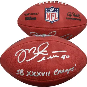 Mike Alstott Tampa Bay Buccaneers Autographed Wilson Super Bowl XXXVII Football with "SB XXXVII Champs" Inscription - Fanatics Authentic Certified