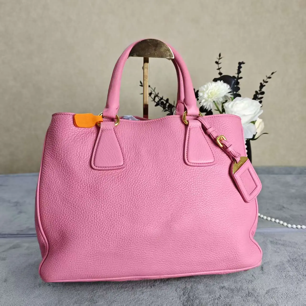Pre-owned PRADA leather Tote Bags Vitello Daino Tote A569 - TikTok 